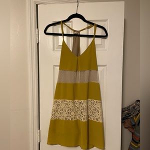 Jealous Tomato Mustard spaghetti strap dress